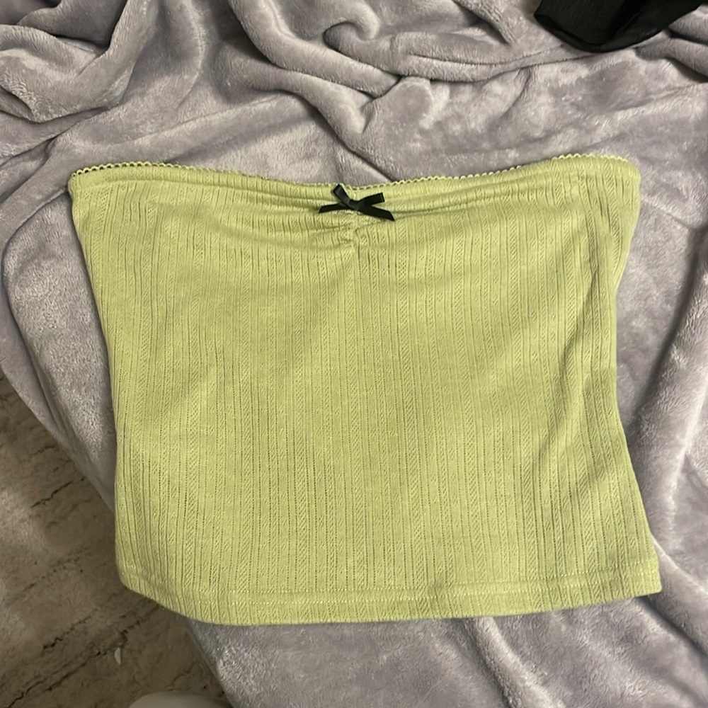 Princess Polly green tube top